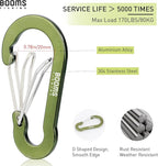 Booms Fishing CC5 Multi-Use Carabiner Clips, 10 Pack 2.7" Small Caribeener Clips - Image 2