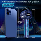 2pcs portable handheld fan personal fan portable neck fan small rechargeable - Image 5