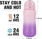 Oldley Insulated Water Bottle 12oz Kids Water Bottles - Image 3