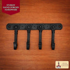 "Mystic Colonial Rustic Cast Iron Wall Mounted Coat Rack - Image 8