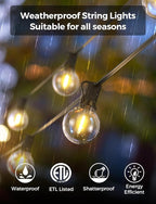 XMCOSY+ Outdoor String Lights, Smart Patio Lights 100Ft Dimmable Outdoor Lights - Image 5