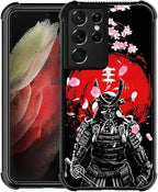 for Samsung Galaxy S21 Ultra Case, Sakura Japanese Samurai Pattern Graphic by FKBRCL4U