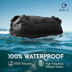 Haimont Large Waterproof Duffel Backpack Roll-Top Heavy Duty Dry Duffle Bag - Image 2