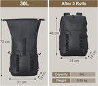 MIER Dry Bag Waterproof Backpack 30L Dry Sack Heavy Duty Roll-Top Closure - Image 3