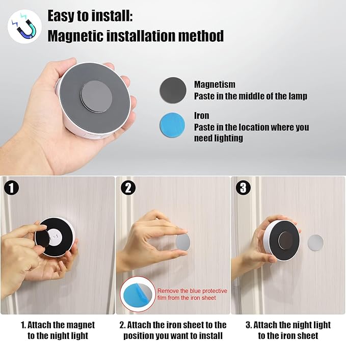16 LEDs Under Cabinet Lights, 3 Pack Wireless Motion Sensor Rechargeable Light - Image 5