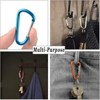Carabiner Keychain Clip -3" Aluminum Carabiner D Ring, Caribeener Clips - Image 7
