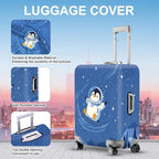 ANNA QUEEN Astronaut Penguin Luggage Cover, Cute Space Penguin Design Suitcase - Image 3