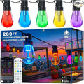 Outdoor String Lights, 200FT Smart RGB+IC Patio Lights by AILBTON