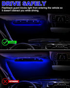 HLauto 6Z4J Emergency Dash Strobe Lights: 2x16.8 inch Blue Safety Lights - Image 8