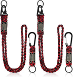 Frienda 2 Set Heavy Duty Paracord Lanyard Necklace Whistles Strap Braided 550 by Frienda