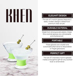 Cooling Martini Glasses Set of 2 – 10oz Freezer Gel Cocktail Cups – Double Wall - Image 5