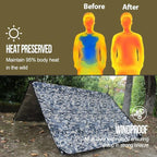 LYN Heavy Duty Emergency Blanket Survival Gear Waterproof Insulated Blanket - Image 6