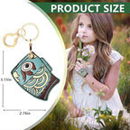 BORKUANA Leather Keychain Holder Case Compatible - Image 2