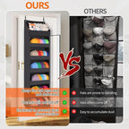Toread 7-Layer Door-Mounted Baseball Cap Organizer, Dust-Proof Hat Rack Holds - Image 2