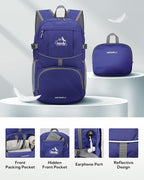 WATERFLY Hiking Packable Daypack Backpack: 25L Ultra Lightweight Day Pack - Image 3