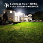 XYCN 4 Pack 100W LED Flood Light, IP66 Waterproof Outside Flood Light, 12500LM - Image 6