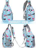 ZOMAKE Sling Bag, Small Crossbody Sling Backpack, Water Resistant Shoulder - Image 6