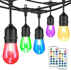 Mlambert 48FT Outdoor Patio Lights Waterproof Dimmable by Mlambert
