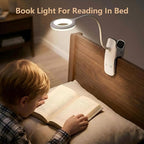 Reading Light, 28 LEDs Rechargeable Clip on Lamp, 3 Color x 3 Brightness Clip - Image 6