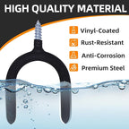16 Pack Garage Storage System Steel U Hooks - Image 4