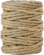 Tenn Well 5mm Jute Rope, 100 Feet 4Ply Twisted Heavy Duty and Thick Twine Rope by TennWell