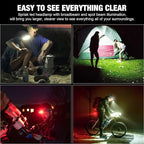 LED Headlamp, 1000lumens 230° Widebeam Headlight, USB Rechargeable HeadLamp - Image 7