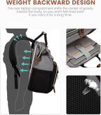 LOVEVOOK Laptop Backpack for Women, 15.6'' Waterproof Nurse Bag Teacher Work - Image 5