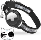 Breakaway AirTag Cat Collar, Reflective Cat Tracker Collar by ODOKELE