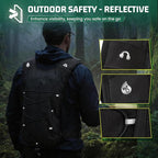 RAINSMORE Hydration Vest with 2L Water Bladder Lightweight Reflective Chest Pack - Image 7