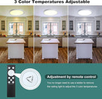 12 Inch Motion Sensor Ceiling Light Indoor, 24w Flush Mount Light Fixture Round - Image 4