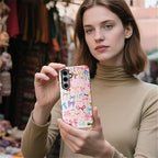 for Samsung Galaxy S25 Case, HL2 Aesthetic Color Bow Tie Hybrid 2 Layer Hard - Image 5
