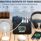 HOWEASY Portable Power Station120W, 24000mAh Camping Solar Generator, Portable - Image 2