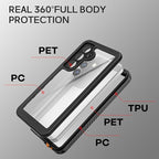for Samsung Galaxy S25 Case, IP68 Waterproof Dustproof Case, Full Body Heavy - Image 5