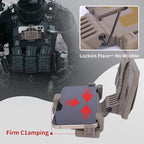 Tactical Gear Plate Carrier Vest Accessories, MOLLE Phone Chest Mount Holder - Image 7