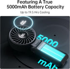 JISULIFE Handheld Fan Life7 – Ultimate Flexibility: Wide & Strong Airflow - Image 4