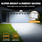 UME 49W LED Security Lights Motion Sensor Light Outdoor, 5000K Daylight - Image 2