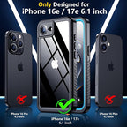 SPIDERCASE for iPhone 16e Case/iPhone 17e Case Waterproof, Built-in Screen & - Image 2