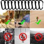 12PCS Carabiner Keychain Clip - Image 9