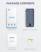 VRURC Portable Charger Built-in Cables and AC Wall Plug, USB C Power Bank - Image 7
