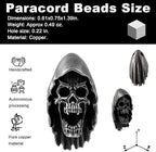 Skull Paracord Beads for DIY Craft Projects Knife Lanyards Keychains Zipper - Image 2