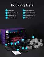 APPECK Outdoor String Lights 100ft, RGBW Color Changing Patio Lights - Image 9