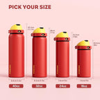 POWCAN 18 oz Travel Water Bottle: 2-in-1 Push-Button Spout & Quick-Flip Straw - Image 8
