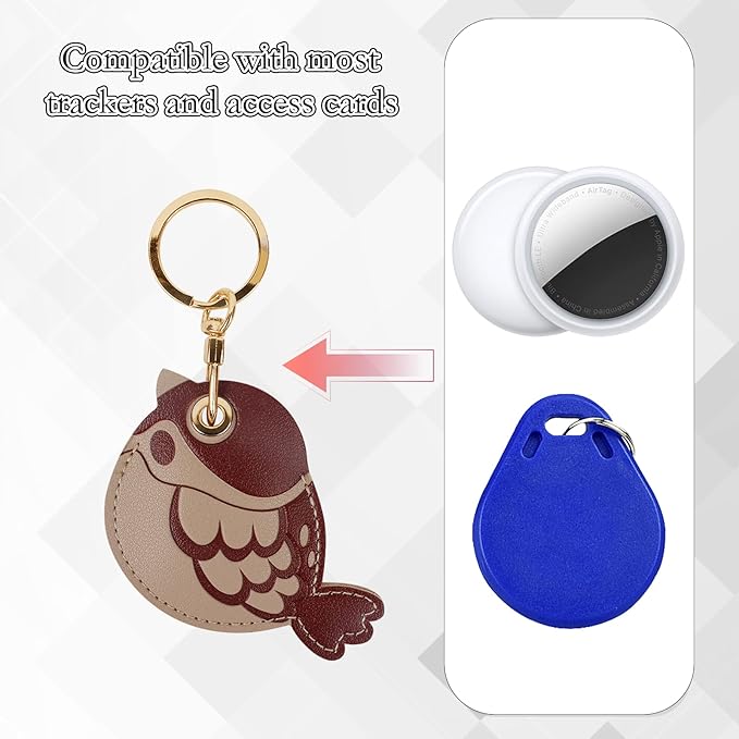 Leather Keychain Case Holder Compatible - Image 4