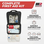 M2 BASICS 300 Piece First Aid Kit, 40 Items, Compact Emergency Medical Kit - Image 6