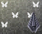 Z Metnal Wall Hooks Decorative, Small Modern White Butterfly Bath Towel Hook - Image 6