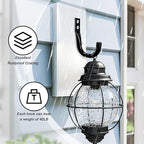 KURUI Large Metal Wall Hooks for Hanging Living Room/Bedroom/Garage, 40 LB - Image 3