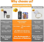HXWEIYE Rechargeable Fairy Lights - Image 5
