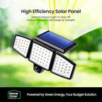Home Zone Security 2 Packs Solar Flood Lights Outdoor Motion Sensor 120 Degrees - Image 3
