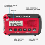 Midland® - ER10VP Weather Radio - AM/FM Radio - Compact and Easy to Carry - SOS - Image 5