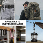 12PCS Carabiner Keychain Clip - Image 6